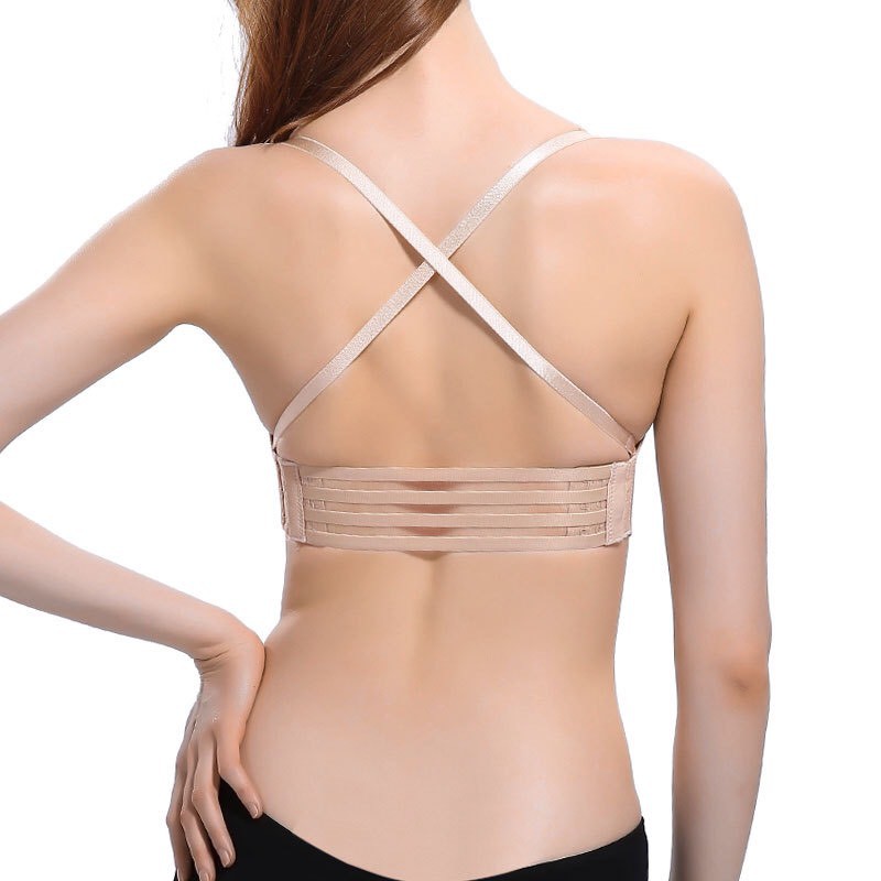 Áo Ngực Su Đúc Dây Rút Nâng Ngực Tạo Khe, Áo Lót Su Chống Tụt (kèm dây trong) - 368