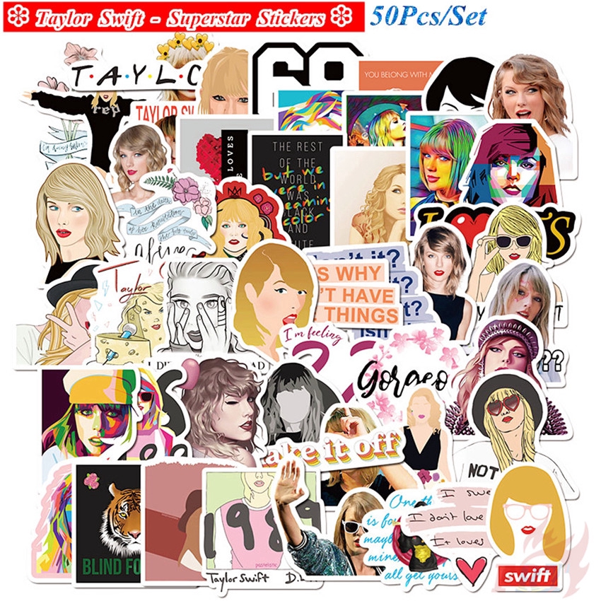 ❉ Taylor Swift - Series 01 Popular &amp; Country Music Singer Stickers ❉ 50Pcs/Set Superstar DIY Fashion Decals Doodle Stickers