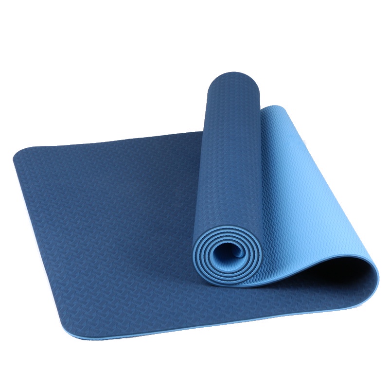 Thảm tập yoga TPE 6mm cao cấp, tặng kèm túi đựng (giao màu ngẫu nhiên )
