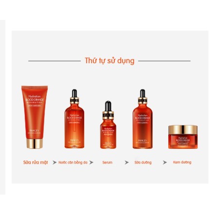 [Mã 66FMCGSALE hoàn 8% xu đơn 500K] Bộ dưỡng ẩm - Dưỡng trắng - Chống lão hóa Blood Orange Rich In Beauty Skin 5 món