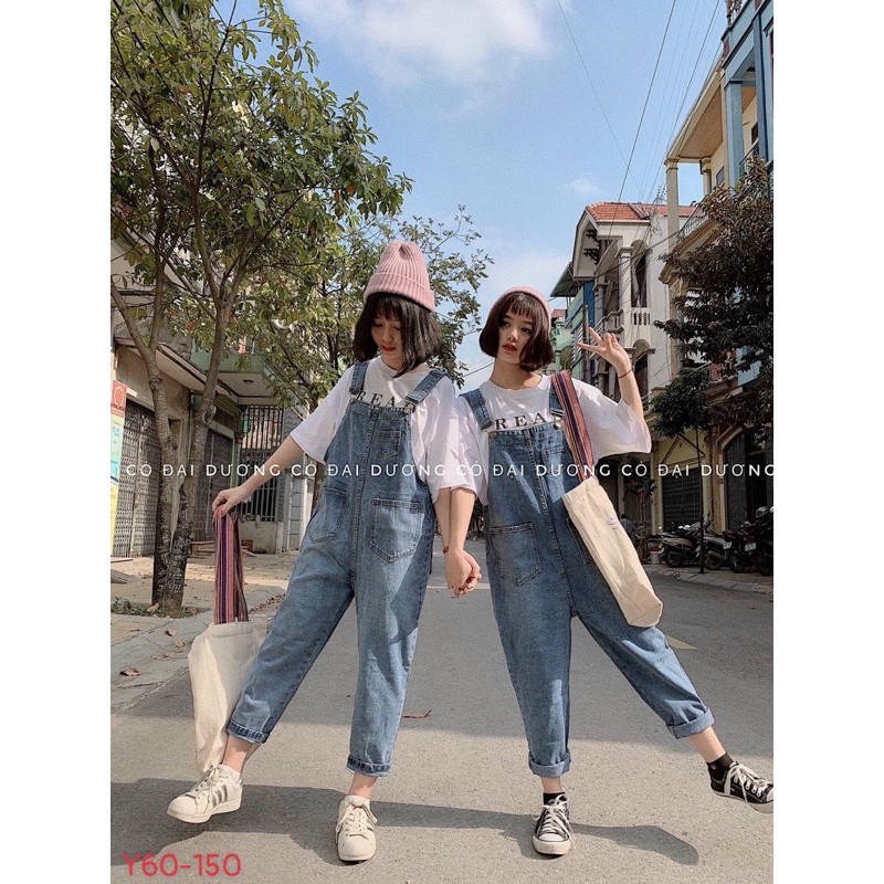 ❤️FREESHIP❤️ Yếm bò trơn rách siêu đẹp về sẵn hàng taij shop _Hàng sẵn