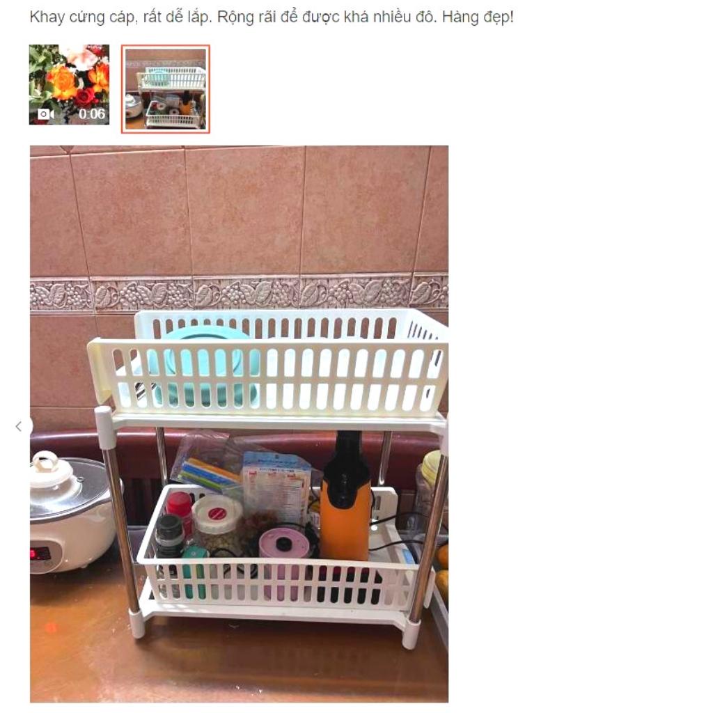 Kệ đựng gia vị Inochi Giá đựng đồ đa năng nhà bếp khung inox chịu lực M16