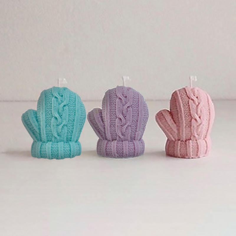 Khuôn Silicon Hình Găng Tay Len Làm Thủ Công, Handmade