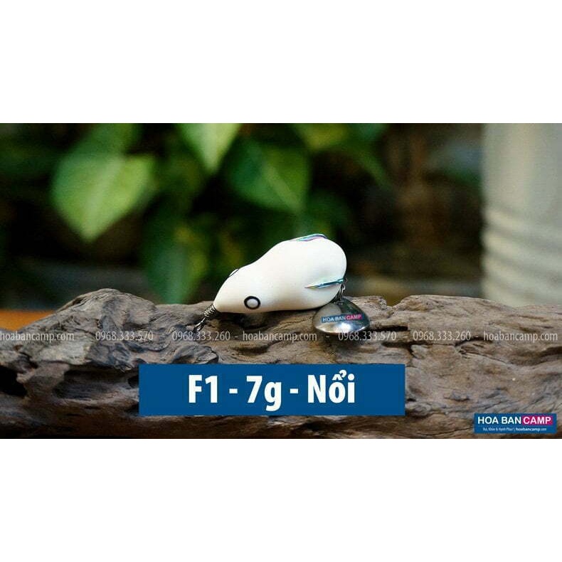 Mồi Lure Nhái Hơi TNQ – F1 7g (Nổi) &amp; F2 10g (Lửng/Chìm)