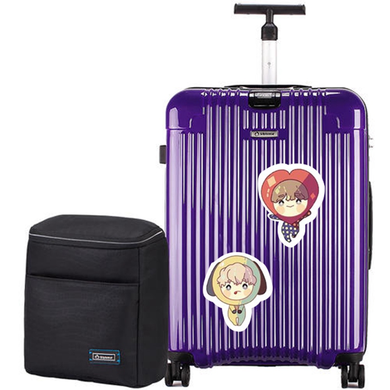 Bộ 55 miếng sticker dán trang trí in họa tiết nhóm nhạc bts