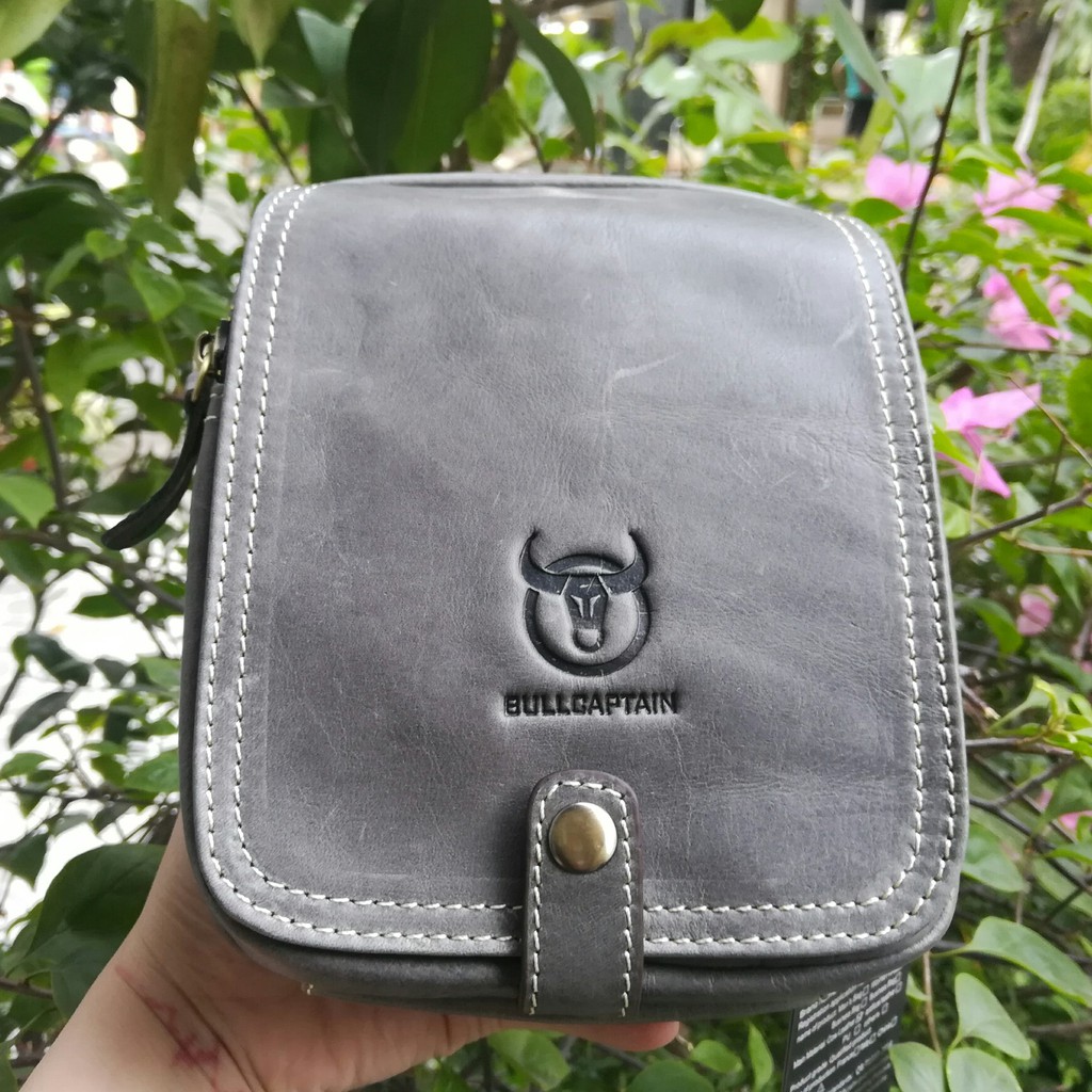 Túi Đeo Chéo Mini Nhỏ Gọn ZACHI Da Bò Thật Hàng Đẹp Cao Cấp Xám/Bò T08 | BigBuy360 - bigbuy360.vn