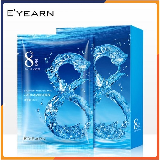Combo 10 mặt nạ giấy dưỡng da Cup Water cấp nước, dưỡng ẩm, da sáng màu,phục hồi da, làm săn và tăng độ đàn hồi SPU079