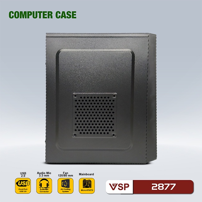 Vỏ Case máy tính VSP 2877 ( chuẩn Matx )