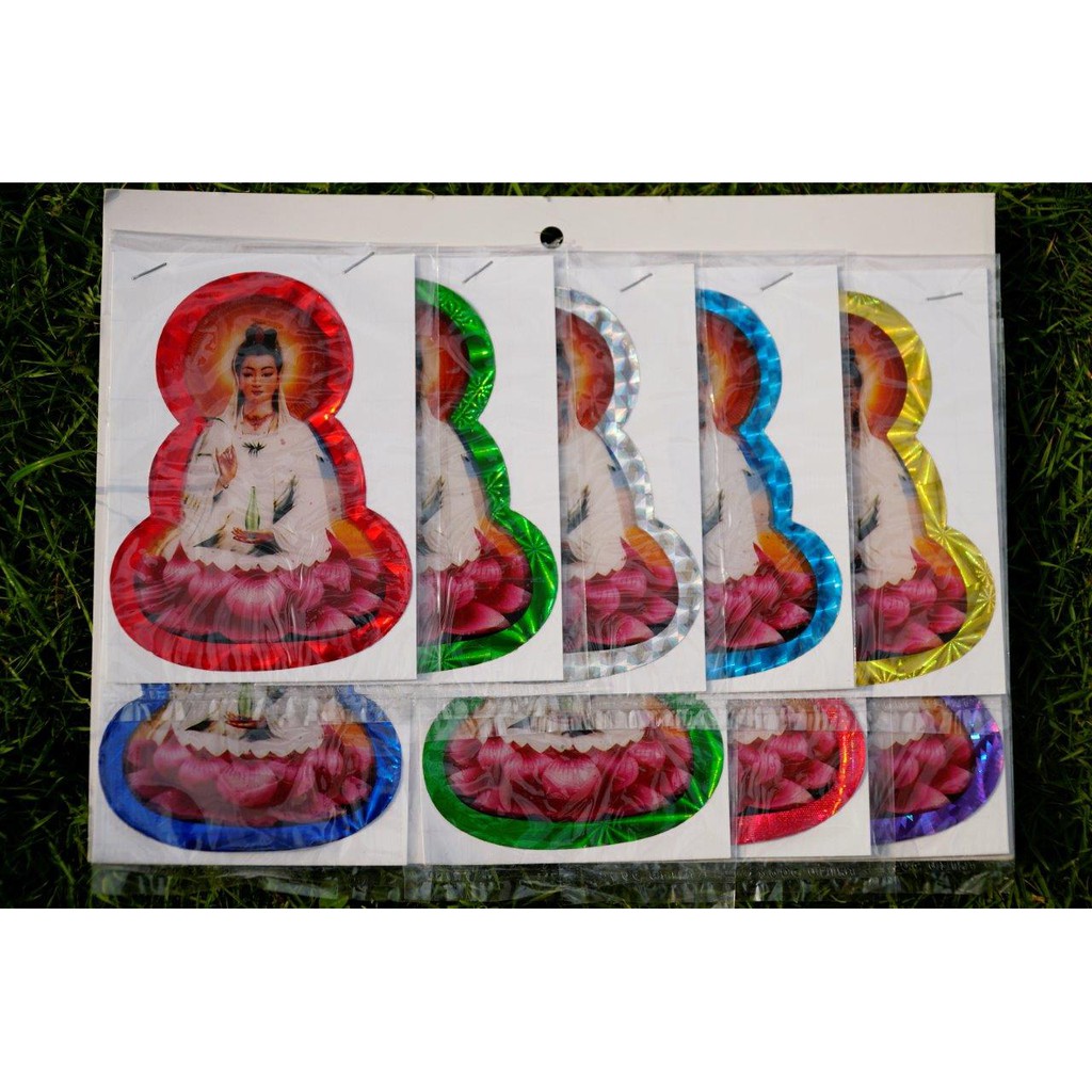 Tấm Decal dán xe Phật Tổ - Bồ Tát phản quang 3D dán xe | BigBuy360 - bigbuy360.vn