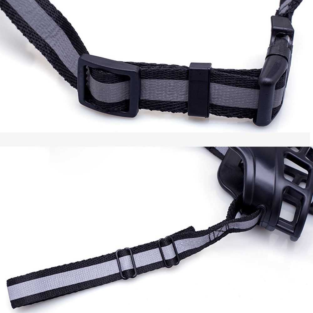 Rọ Mõm Silicon Mềm Mại Màu Vàng Phản Quang Thoáng Khí Thoải Mái Cho Thú Cưng