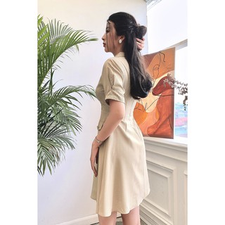 Đầm xòe ngắn tay cổ bẻ - 20Again DEA0176