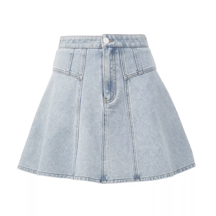 Chân váy jean chữ A Vero Moda vải bò trẻ trung