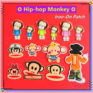 Miếng dán ủi thêu hình khỉ phong cách hip hop