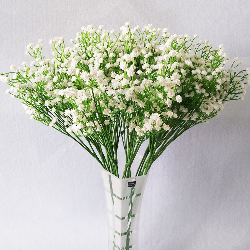 1 Bó Hoa Gypsophila Nhân Tạo Màu Trắng Trang Trí Nhà Cửa