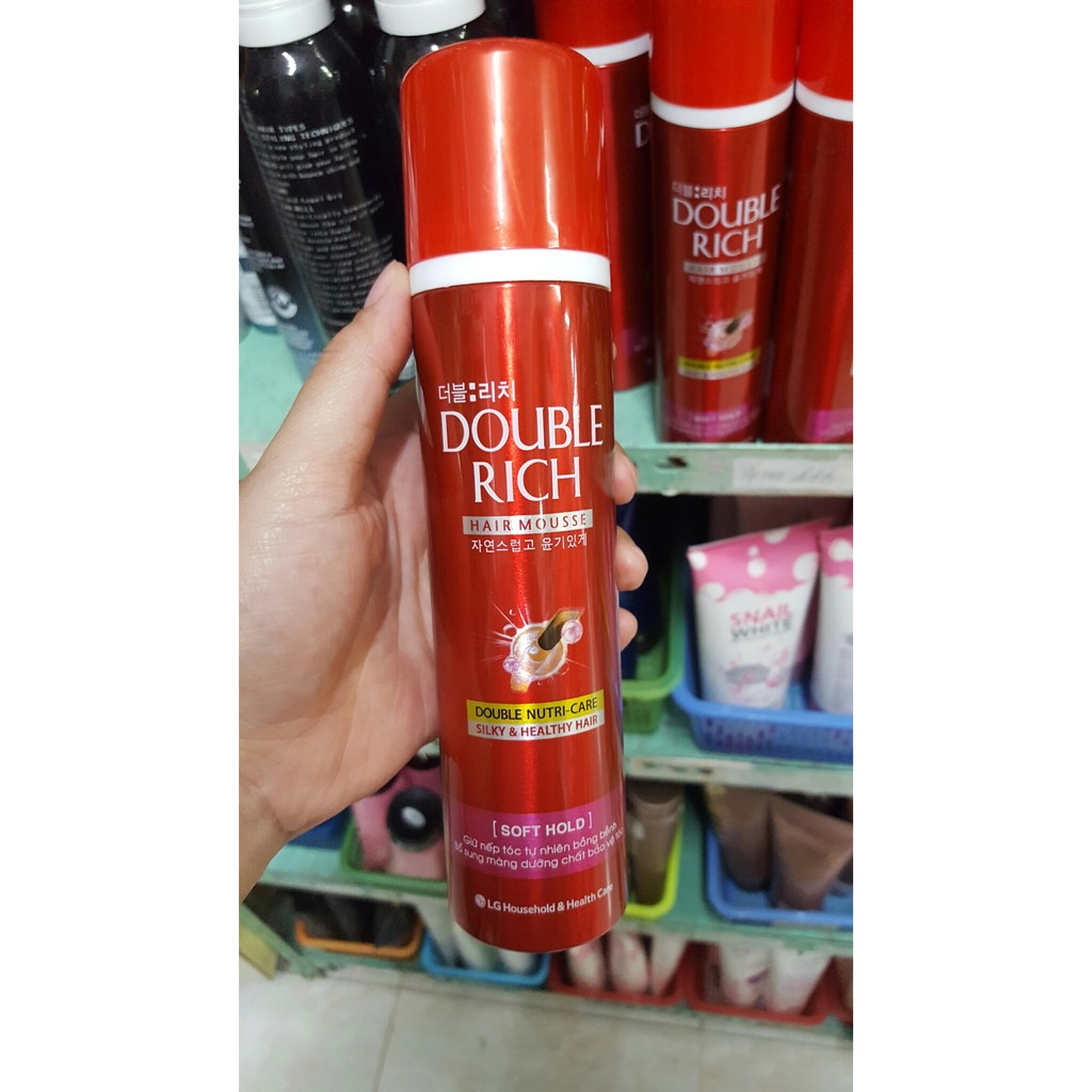 Mousse tạo kiểu tóc Double Rich 150ml