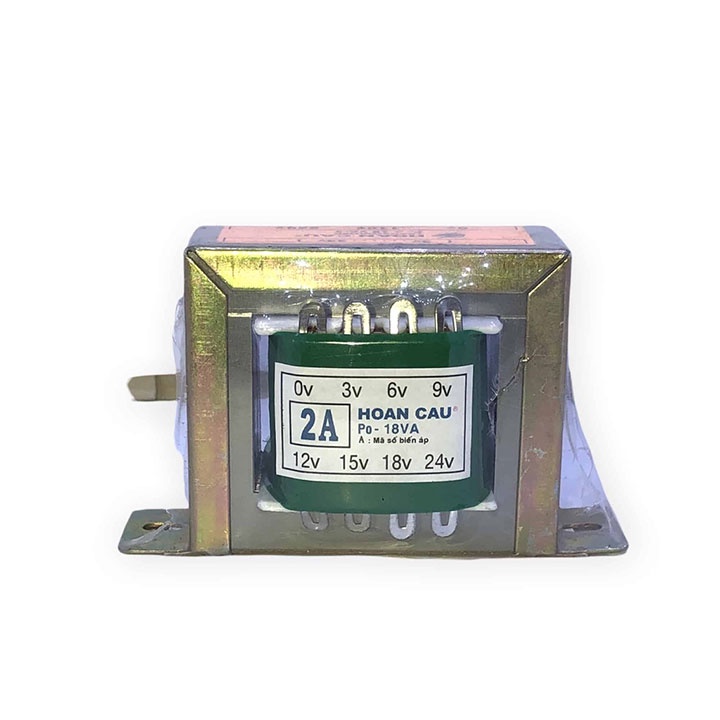 Biến Áp 2A Nhiều Đầu Ra 0V 3V 6V 9V 12V 15V 18V 24V - 560g