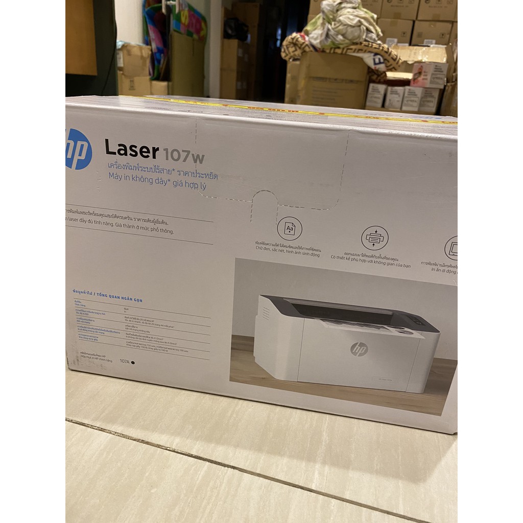 Máy in HP Laser 107w / 107a  (A4 + WiFi - Máy In Không Dây ) | BigBuy360 - bigbuy360.vn