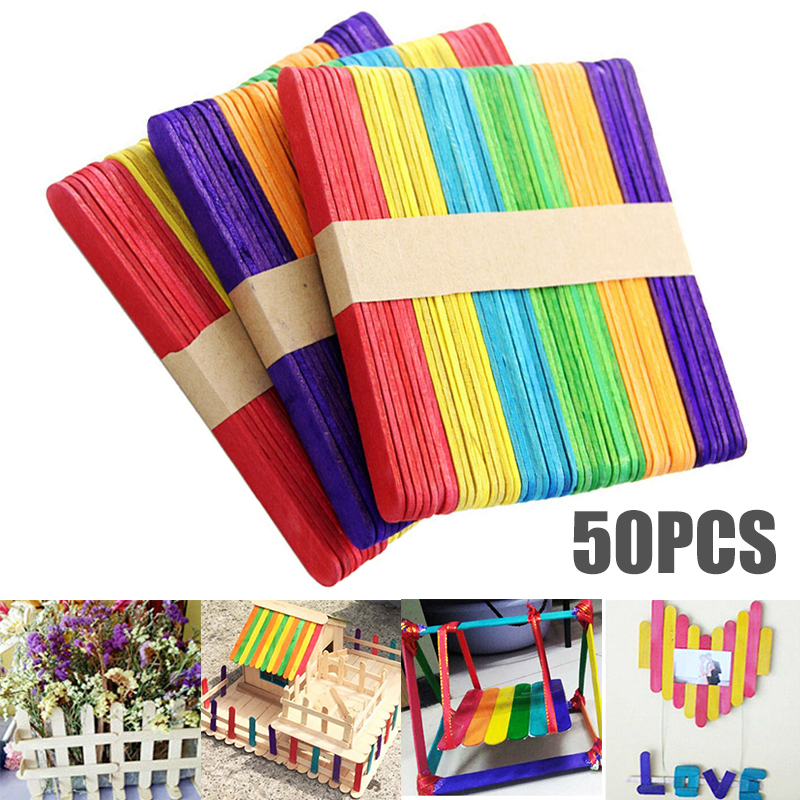 Set 50 Que Gỗ Làm Kẹo Mút