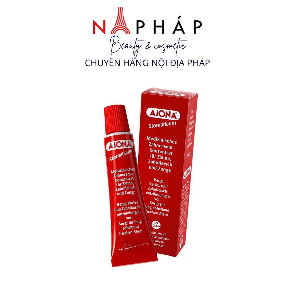 Kem Đánh Răng Thơm Miệng Ajona 25ml Ngăn Ngừa Viêm Nướu, Mảng Bám, Chảy Máu Chân Răng - NA PHÁP