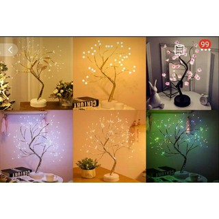 Cây đèn led hoa mai ánh sáng lung linh trang trí tết, noel, góc làm việc, quán cafe cực kỳ đẹp