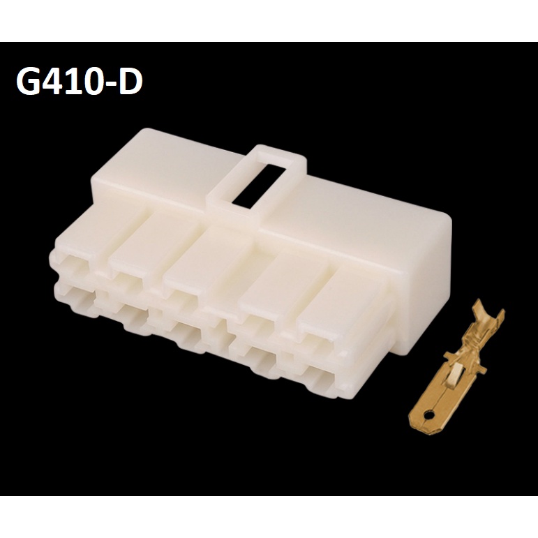 G410-Giắc cắm Đầu nối xe điện trên ô tô 10 lỗ 6.3mm