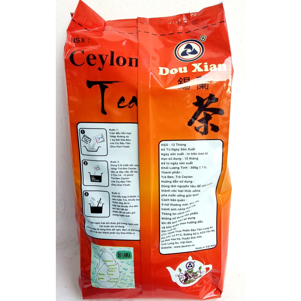 Trà đen Ceylon 500g - pha trà sữa, trà tắc, trà đào, trà vải -mua 2 gói giá chỉ 69K/gói