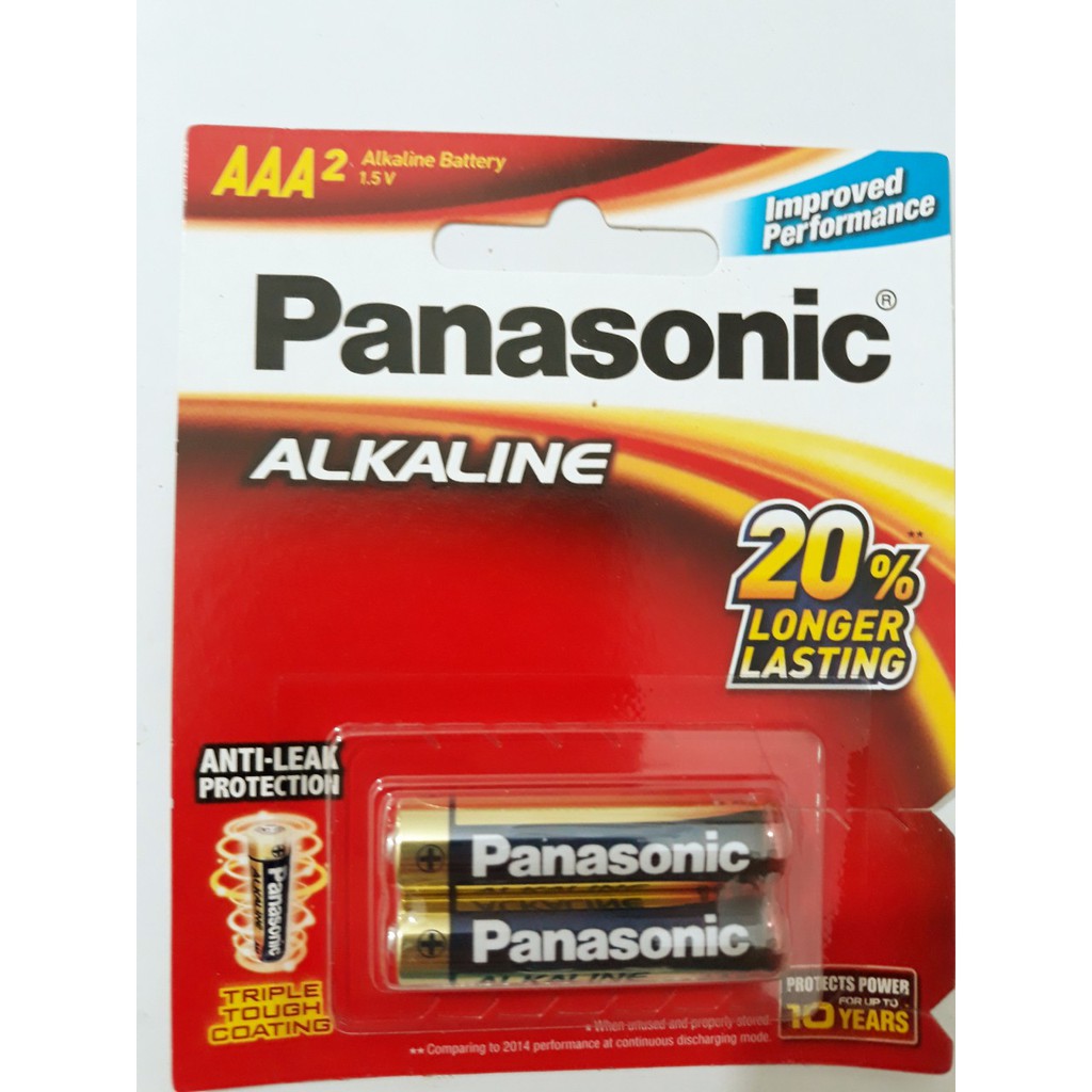 Pin AA Panasonic Alkaline 1.5v Vỉ 2 Viên LR06T/2B