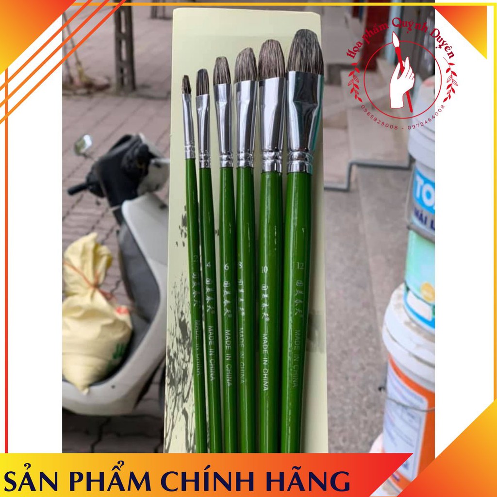 BỘ CỌ LÔNG CHỒN 6 CÂY