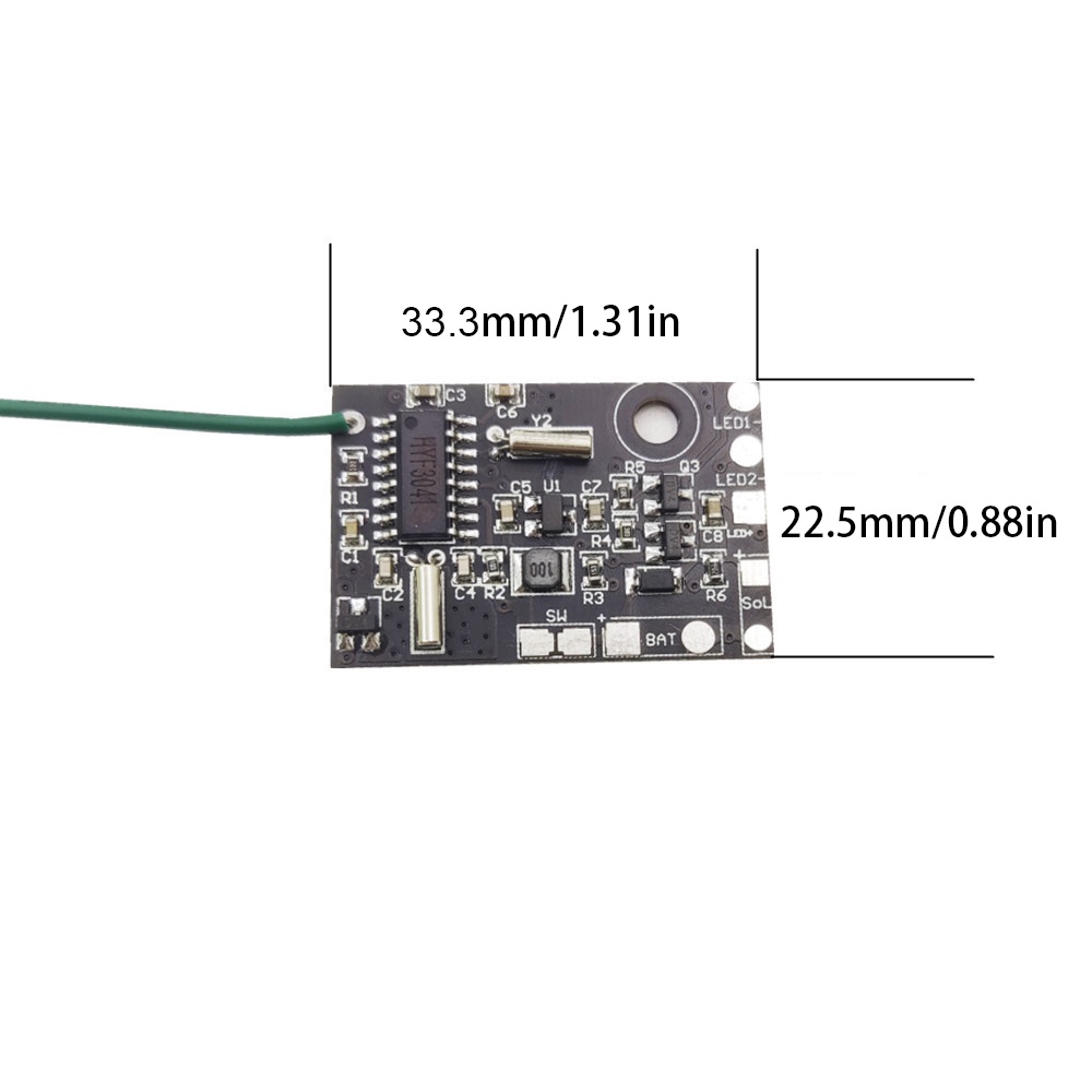 DIYMORE Bảng Mạch Điều Khiển Đèn Năng Lượng Mặt Trời Không Dây 1.2V