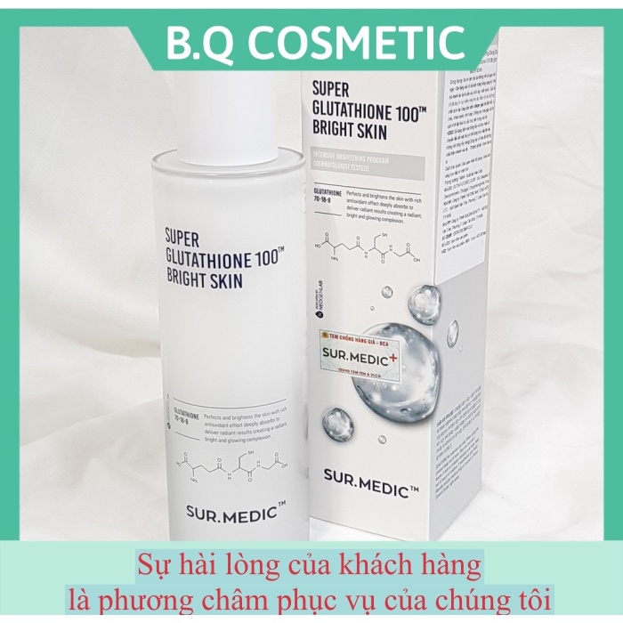 Toner Trắng Da Sur.Medic Super Glutathione 100 Bright Skin