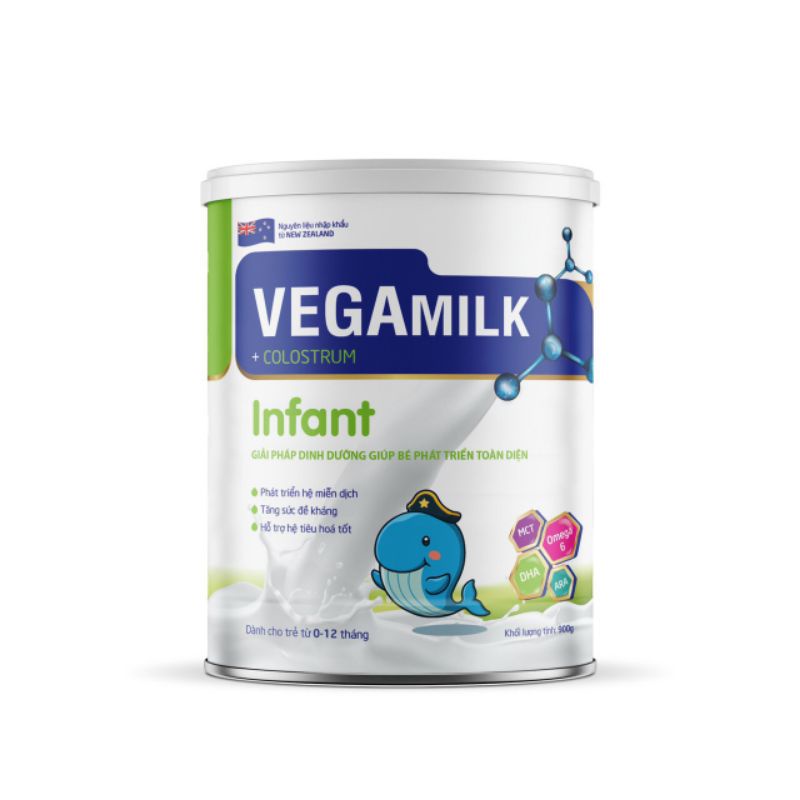 sữa bột cao cấp VEGAMILK dành cho trẻ 0 đến 12 tháng tuổi
