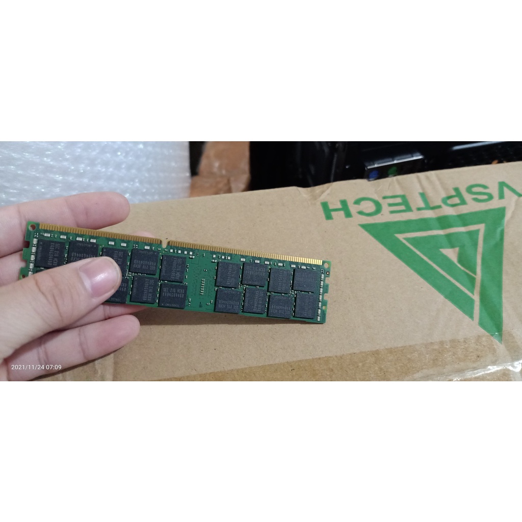 Ram 16Gb DDR3 ECC buss 1600 Sam sung/Micron tháo máy sever dùng cho main sv x58, x79, x99
