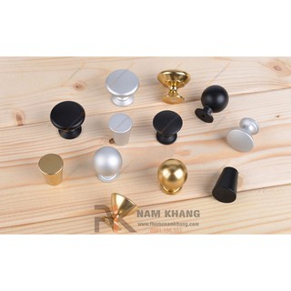 Tay nắm tủ tròn màu xám NK175-N (Màu xám bạc)