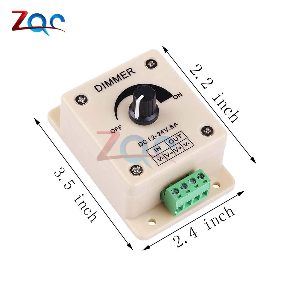 Công Tắc Điều Chỉnh Độ Sáng Đèn Led 8a 96w Dc 12v 24v 8a