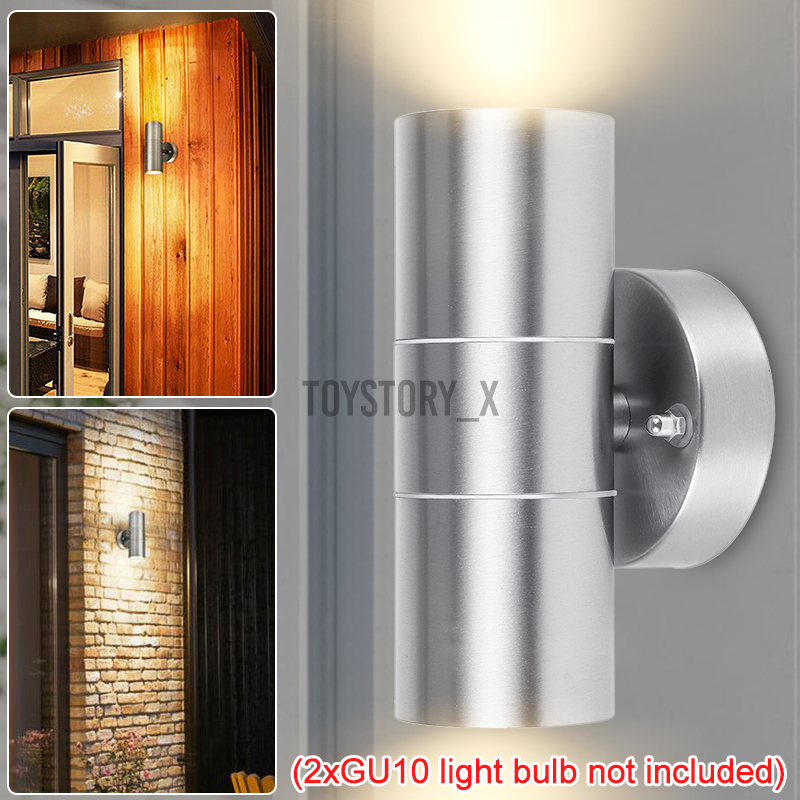 In Stock Modern LED Up Down Wall Light Sconce Dual Head Lamp Fixtures Outdoor Waterproof