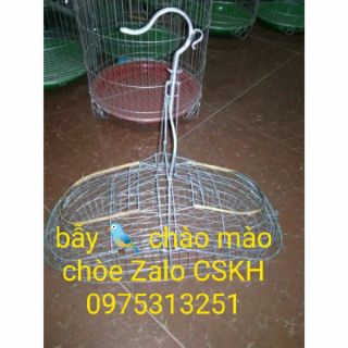 Lồng bẫy chim kẽm 2 cụp hàng đẹp chuẩn