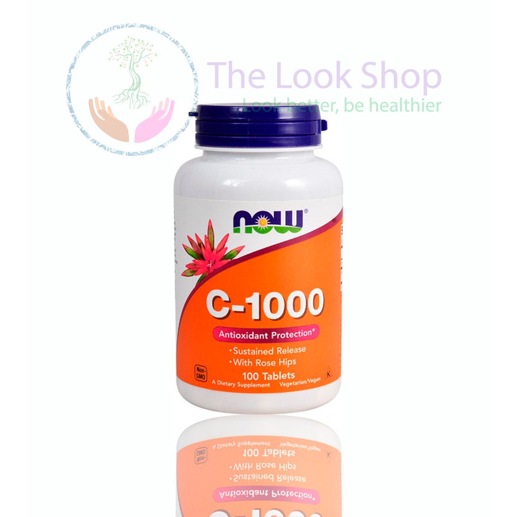 USA- Viên uống Vitamin C-1000 with Rose Hips and Bioflanovoids NOW