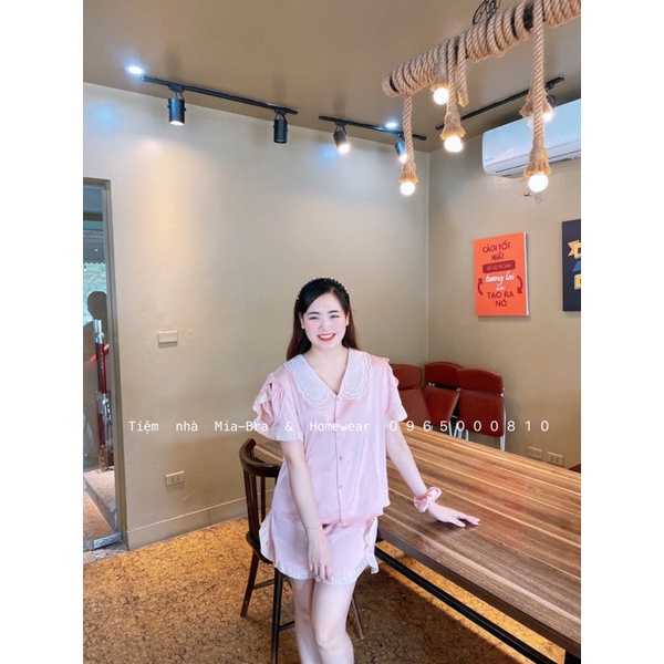 Tiệm nhà Mia- Pyjama lụa cộc bánh bèo