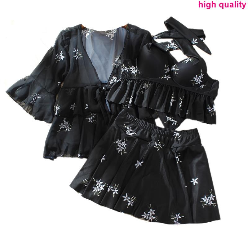 Large size swimsuit female fat mm200 pounds covered belly was thin and loose big breasts split conservative fat sister t | BigBuy360 - bigbuy360.vn