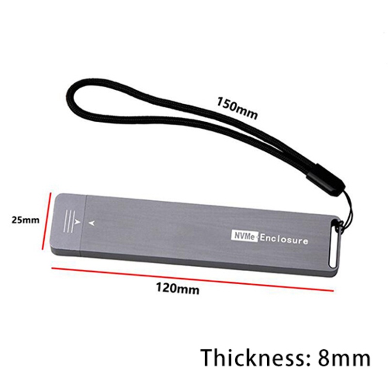 Hộp đựng ổ cứng ngoài USB 3.0 M.2 NVME PCI-E X4 X2 M2 sang Type A M Key SSD hỗ trợ 2280 2260 2242 HDD | BigBuy360 - bigbuy360.vn