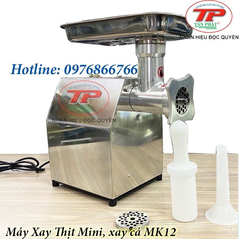 Máy xay thịt mini, máy xay thịt heo, cua cá đa năng MK12- máy xay thịt gia đình mới nhất năm 2022- công suất 850W