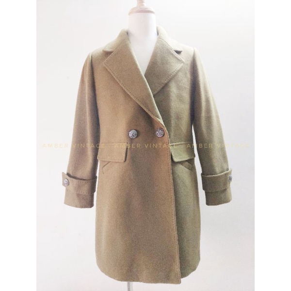 Áo khoác dạ form blazer unisex nam nữ màu xanh lá mạ cao cấp [secondhand hiệu tuyển]