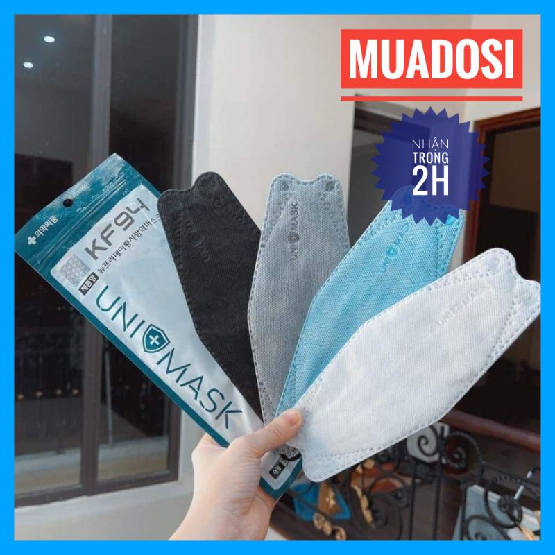 Set 10 Khẩu Trang Chống Bụi Kháng Khuẩn 4 Lớp Unimask KF94