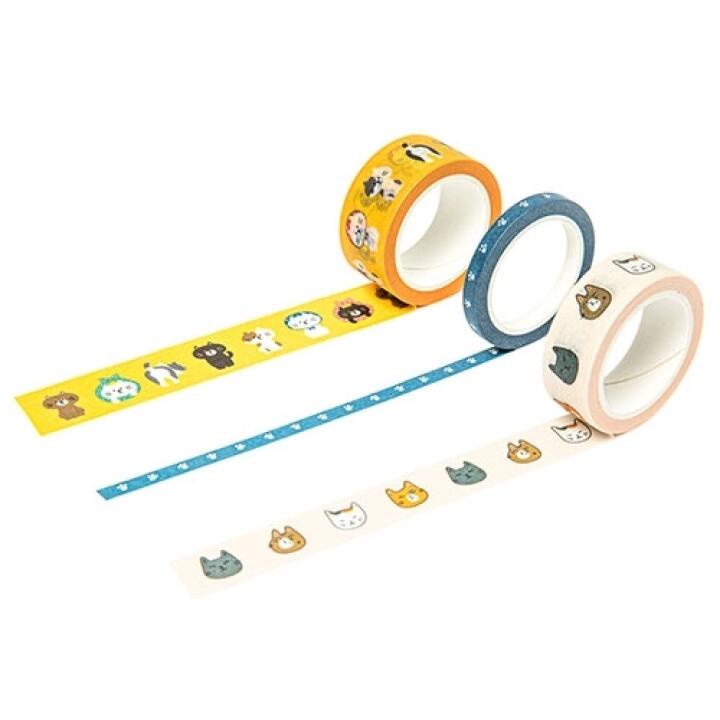 Set Băng Dán Giấy Trang Trí ARTBOX Hàn Quốc 3 Kiểu Họa Tiết Hình Mèo