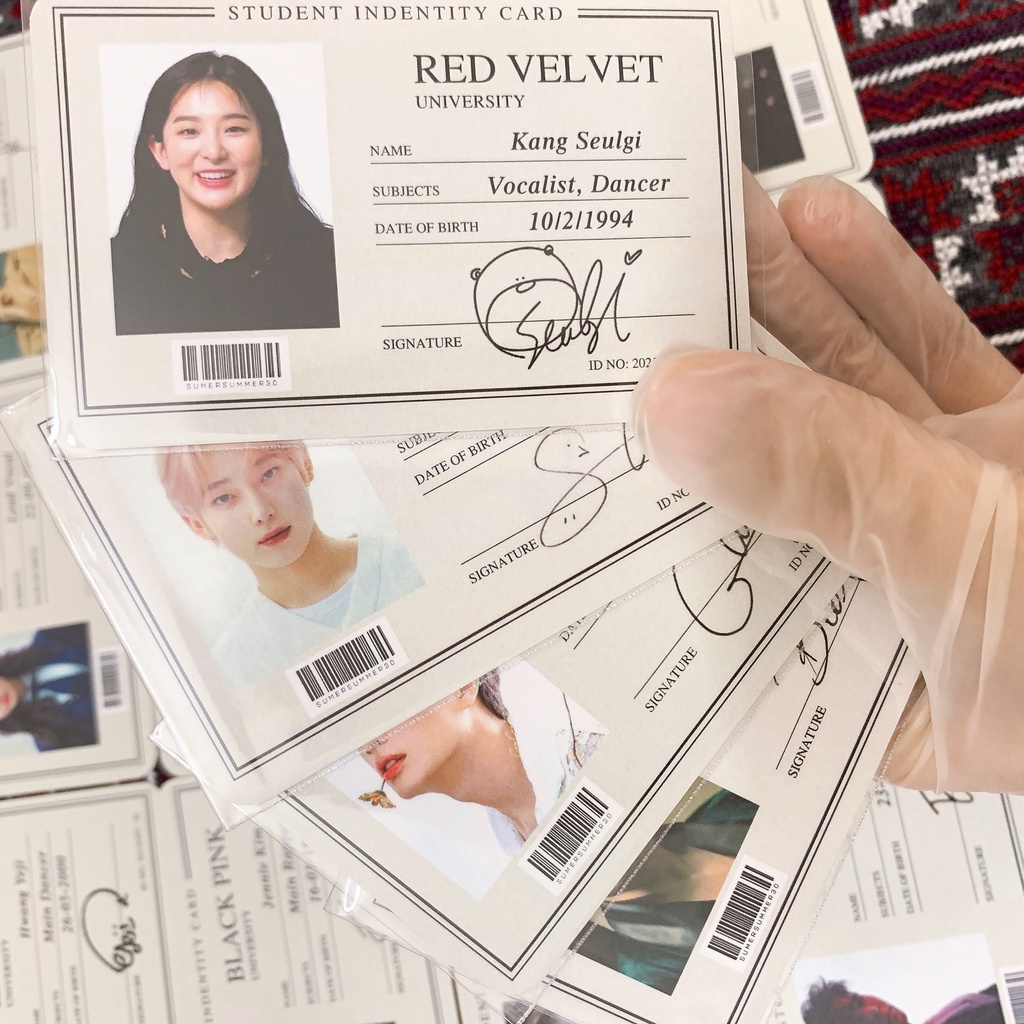 Sum.mer30 -  Card bo góc THẺ HỌC SINH BIAS Thiết kế theo yêu cầu 55x88mm