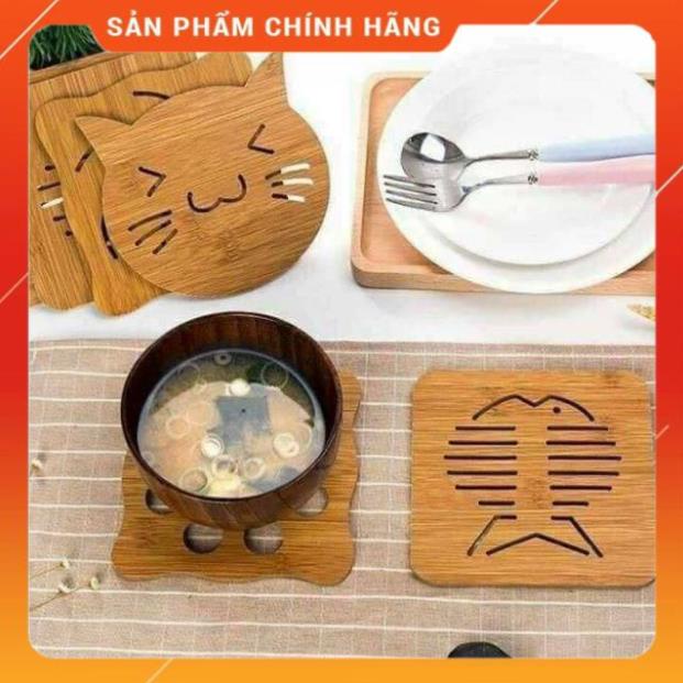 Miếng lót nồi bằng gỗ chống nóng