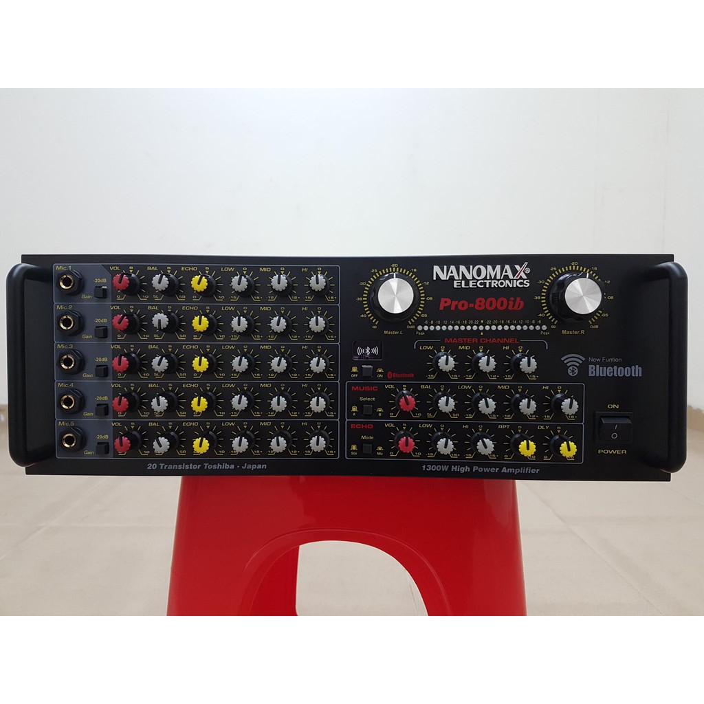AMPLY KARAOKE NANOMAX PRO- 800IB-CÓ BLUETOOTH-CÔNG SUẤT 1300W-MODEL 2019