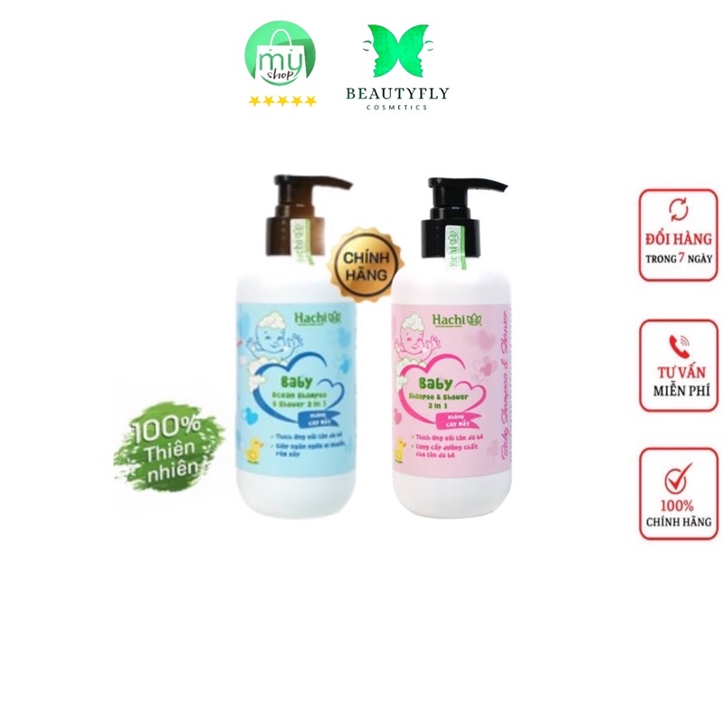 Sữa Tắm Gội HACHI BABY 350ML Bảo Vệ An Toàn Cho Làn Da Bé, Thơm Mát, Hàng Nhập Nước Ngoài, Dùng Thử 1 Tuần