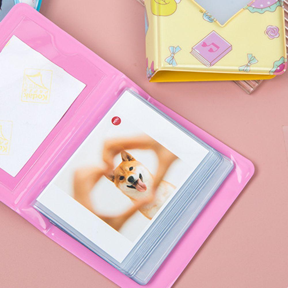 Set 40 Túi Đựng Ảnh Hình Trái Tim Hoạt Hình Xinh Xắn Giá Đỡ