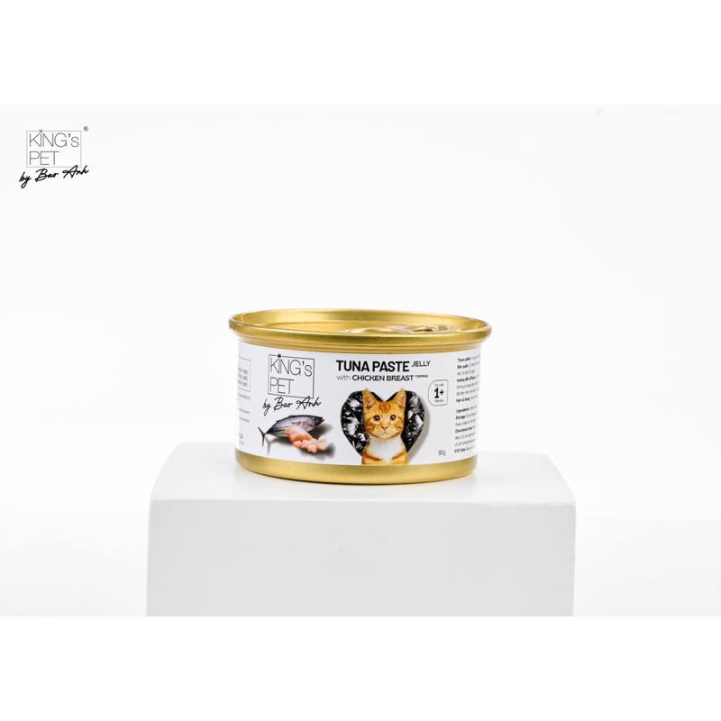 Pate lon Cá Ngừ Jelly Topping Ức Gà King’s Pet by Bao Anh 80g
